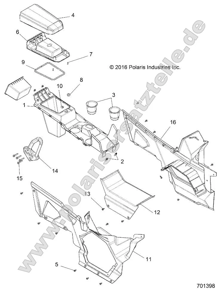 Body, Center Console, Front