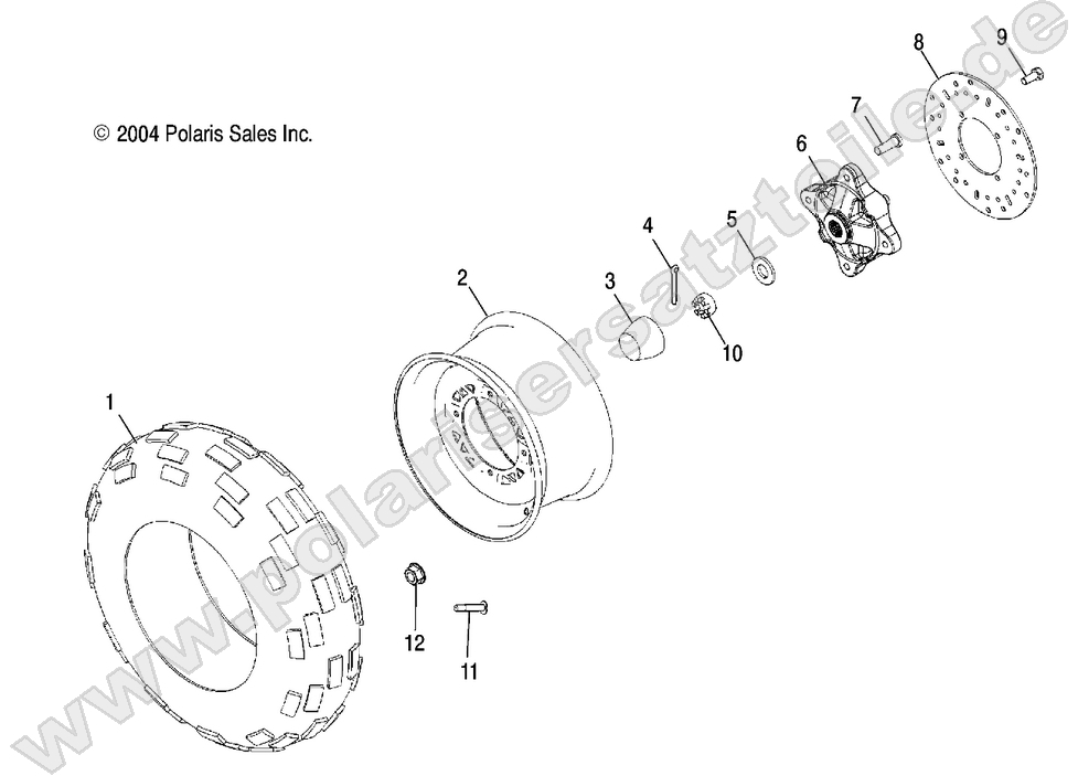 WHEEL, FRONT WHEEL, FRONT