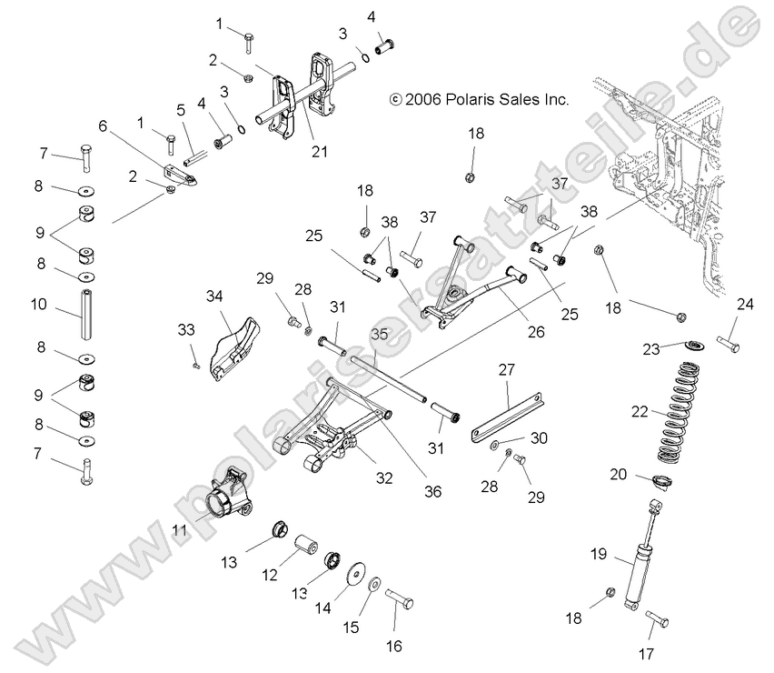SUSPENSION, REAR SUSPENSION, REAR