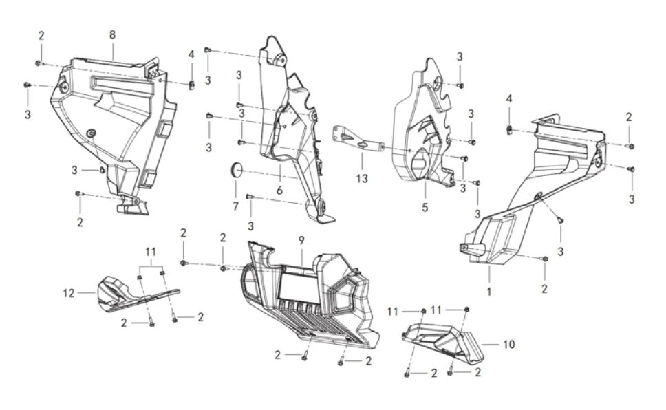 Innenkotflügel vorne Innenkotflügel vorne