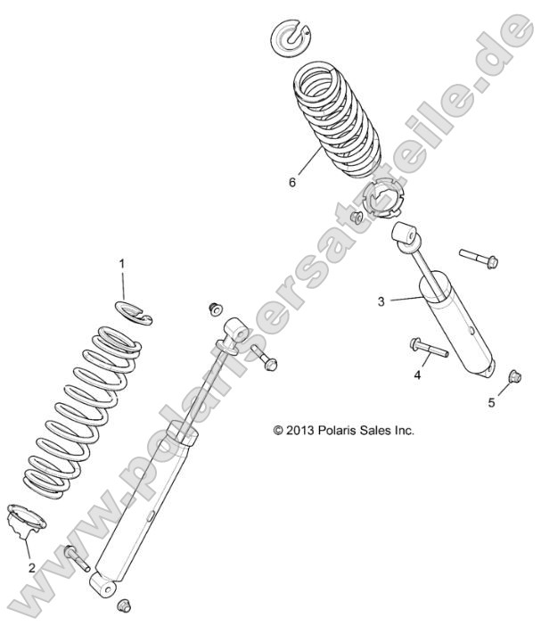 Suspension, Rear Shock Suspension, Rear Shock