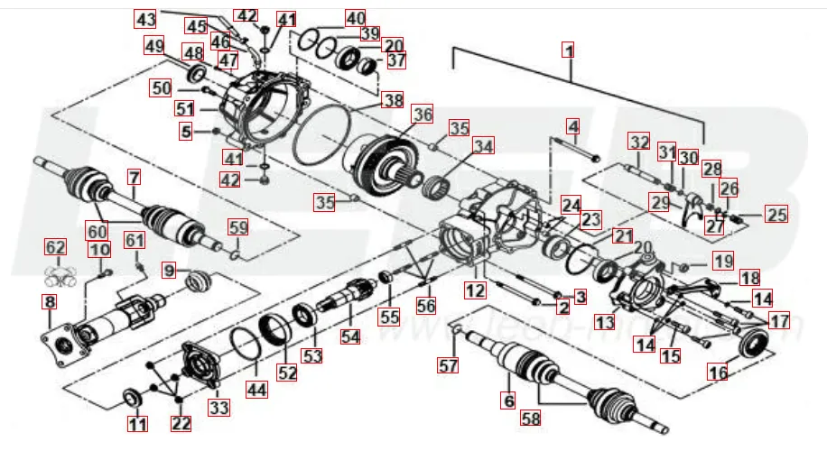 Differenzial hinten Differenzial hinten