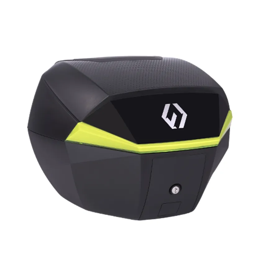 Furchtlos SHIELD S Luxe Topcase - 35 Liter - schwarz/gelb - inkl. Montagekit