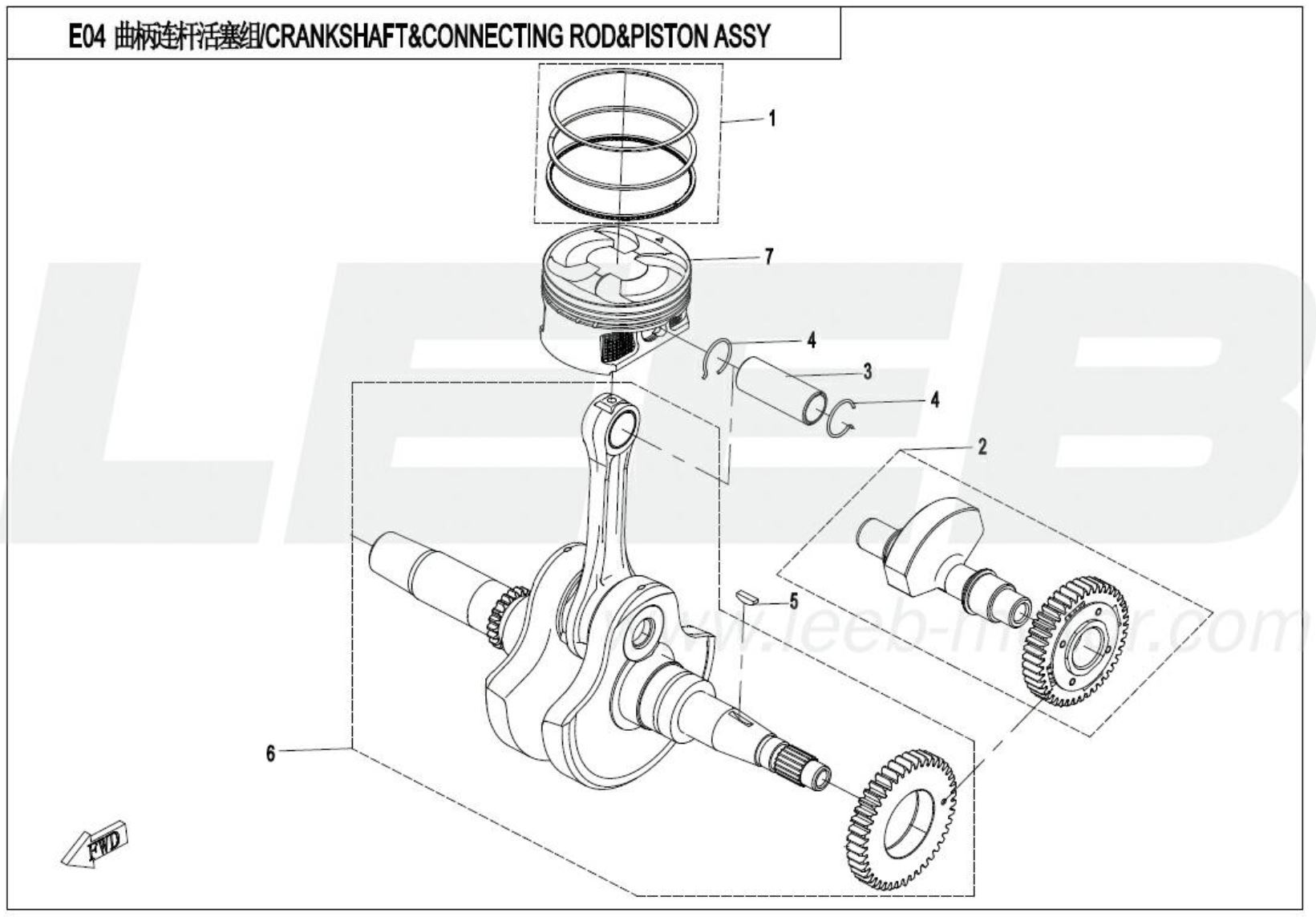 Kurbelwelle - Kolben