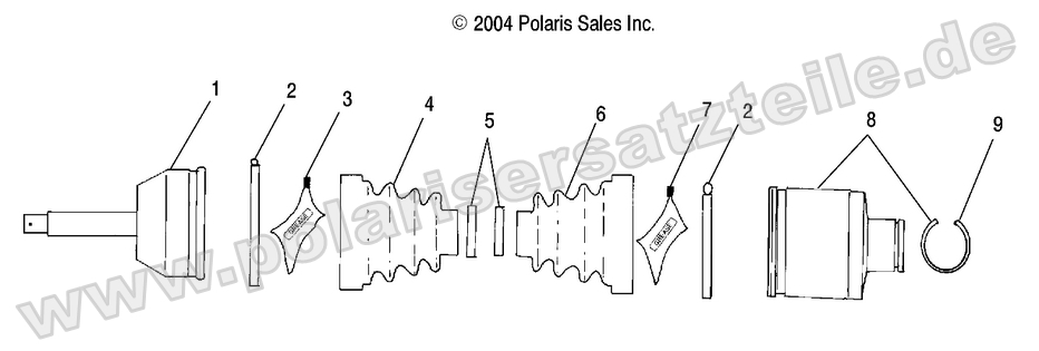 Drive Shaft, Rear, LH, RH