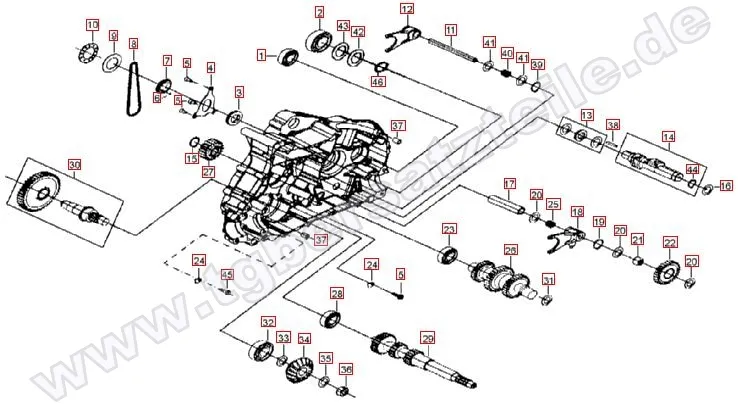 Motorgehäuse links (2)