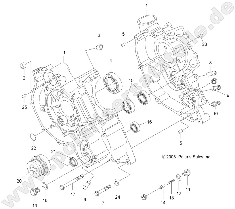 ENGINE, CRANKCASE ENGINE, CRANKCASE