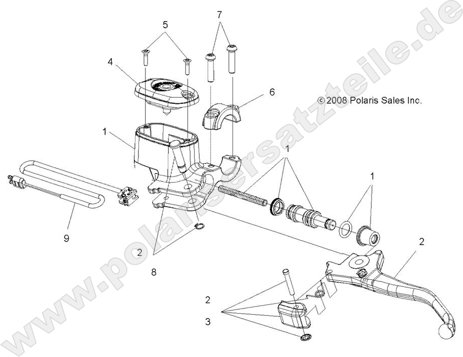 BRAKES, FRONT BRAKE LEVER and MASTER CYLINDER