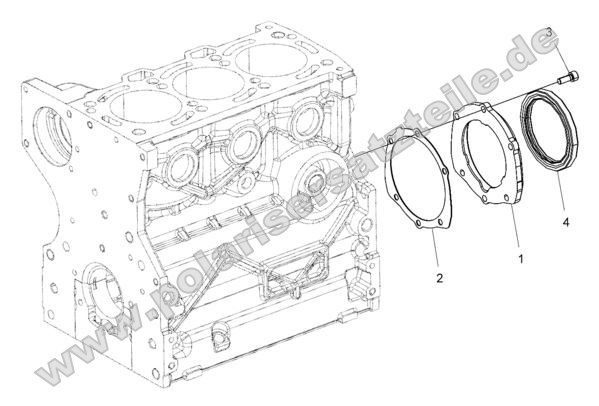 Engine, Crankshaft Oil Seal Flange Engine, Crankshaft Oil Seal Flange