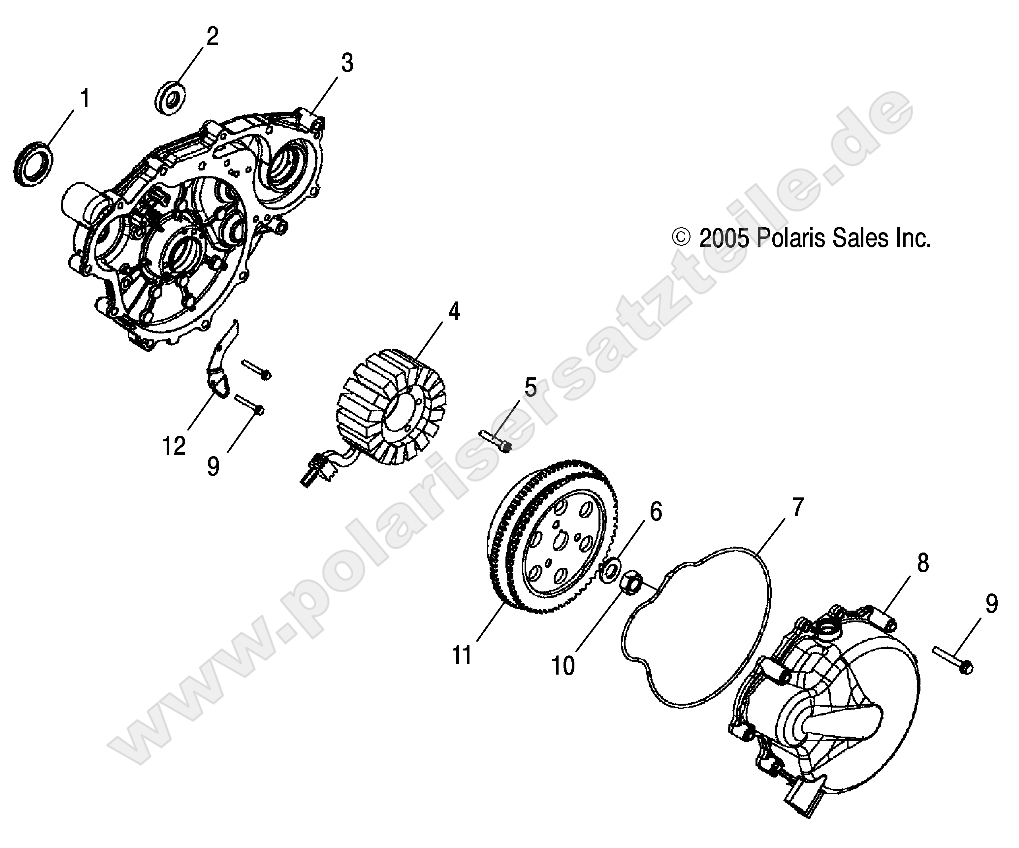 Engine, Stator and Flywheel Engine, Stator and Flywheel