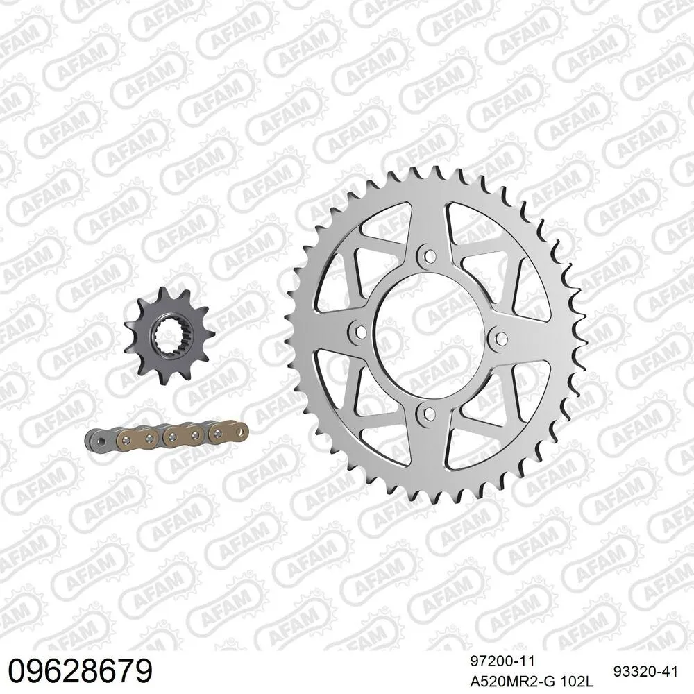 09628679 AFAM Kettensatz Aluminium 520 MR2-G 11x41 - Gasgas TXT 280 Factory Replica 2008-14 - 09628679