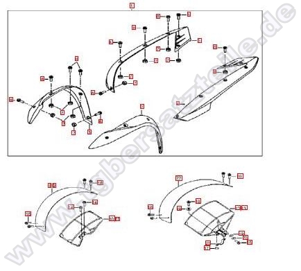 Kotflügelverbreiterung-Kotflügel vorne und hinten
