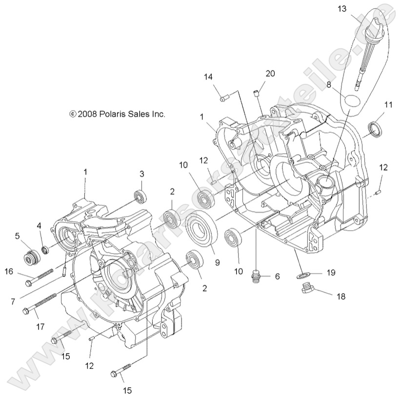 ENGINE, CRANKCASE ENGINE, CRANKCASE