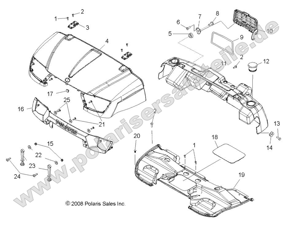 Body, Hood and Dashboard
