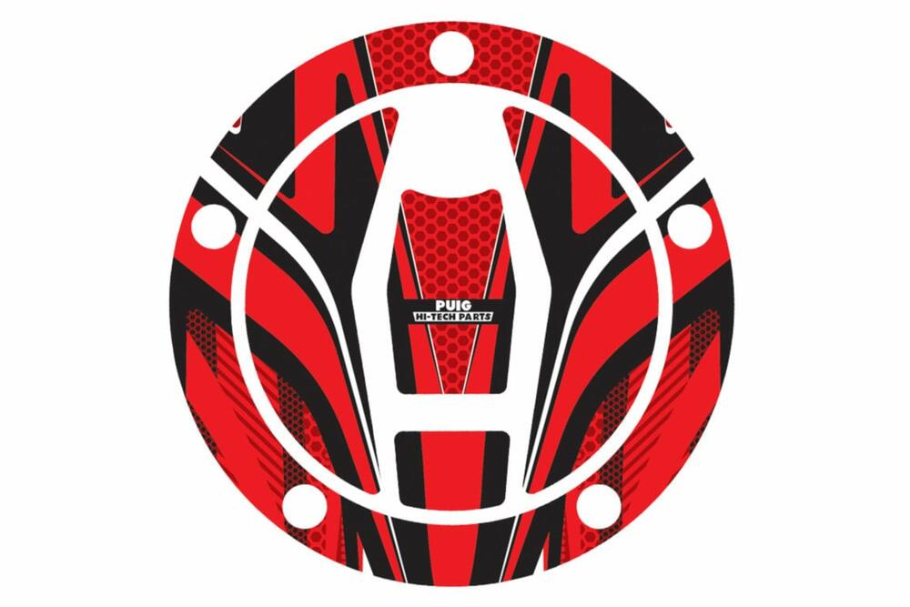 PUIG TANKDECKEL-ABDECKUNG MOD. RADICAL KAWASAKI C/ROT - 9049R