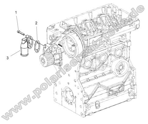 Engine, Water Inlet Flange Engine, Water Inlet Flange