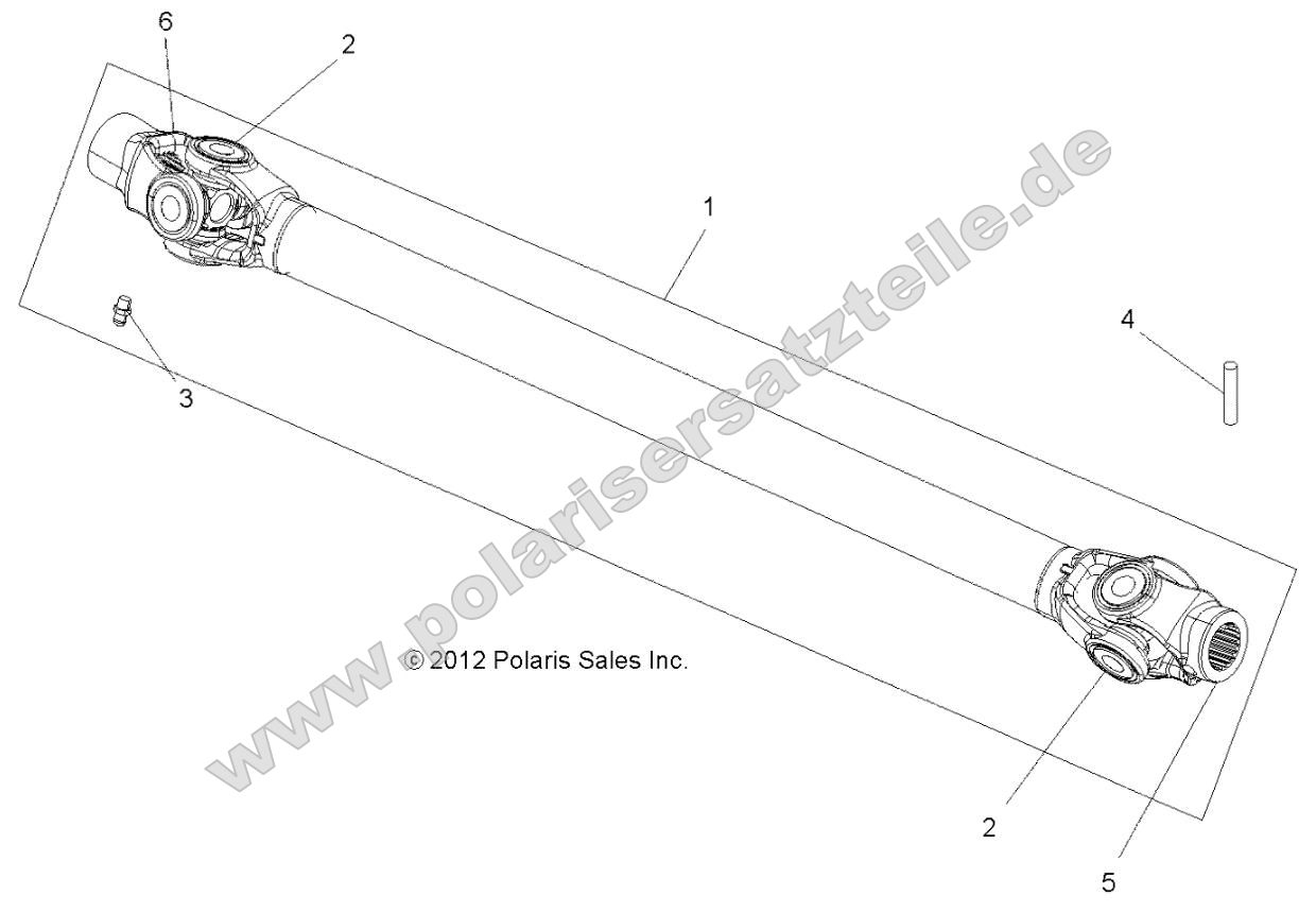 Drive Train, Prop Shaft, Front