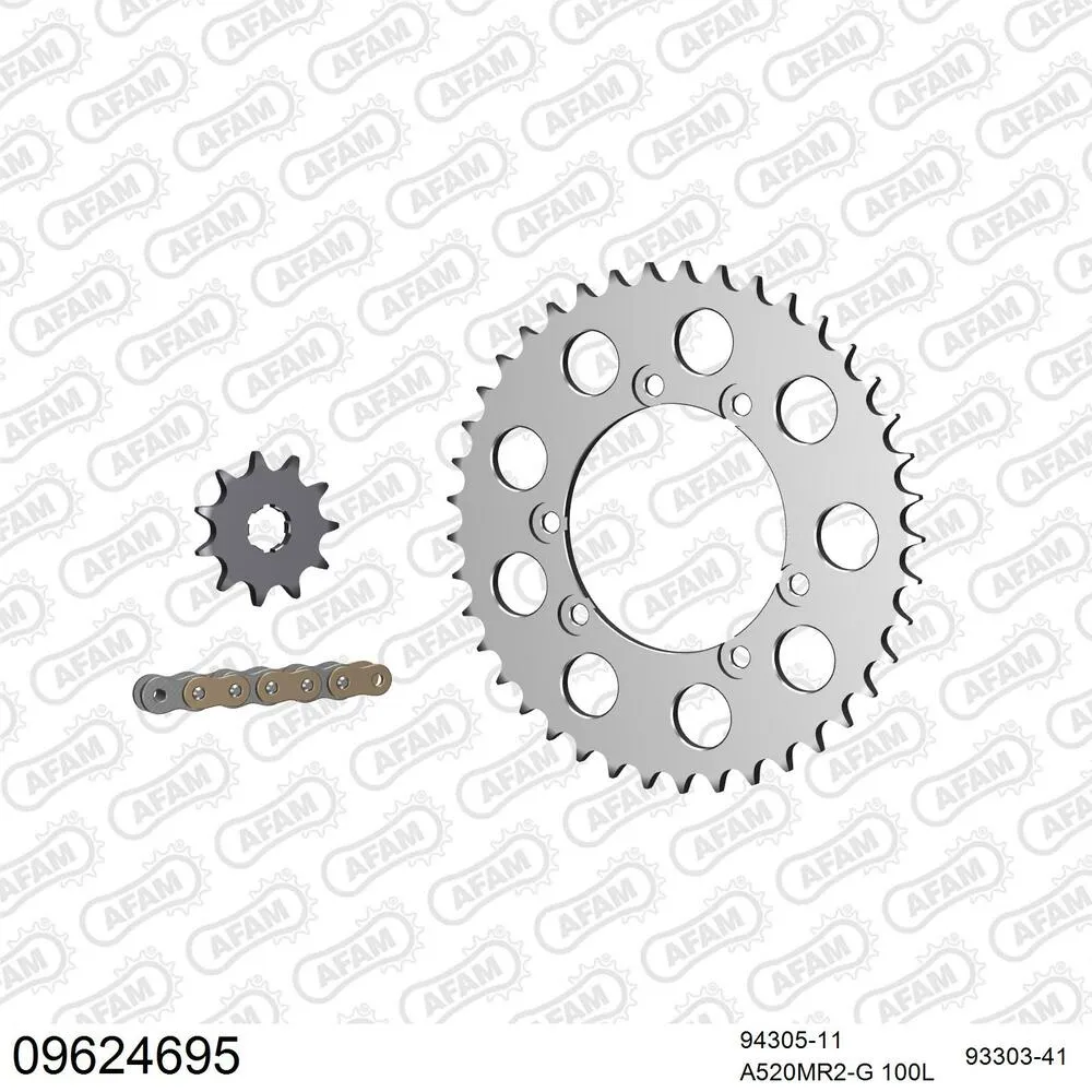 AFAM Kettensatz Aluminium 520 MR2-G 11x41 - Gasgas TXT 249 1999-01 - 09624695