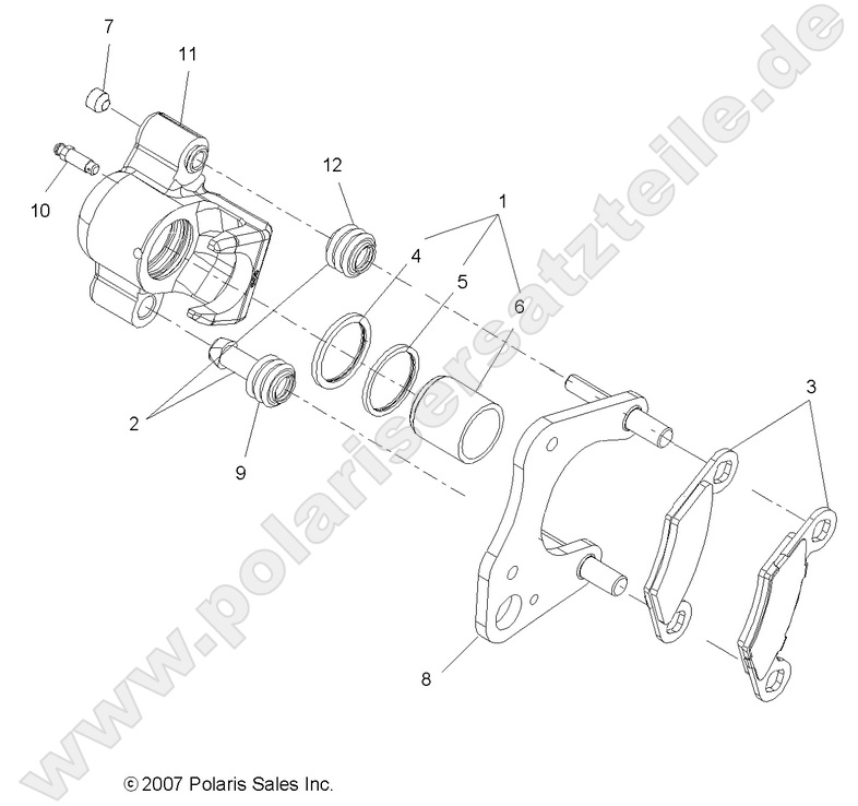 BRAKES, FRONT CALIPER BRAKES, FRONT CALIPER