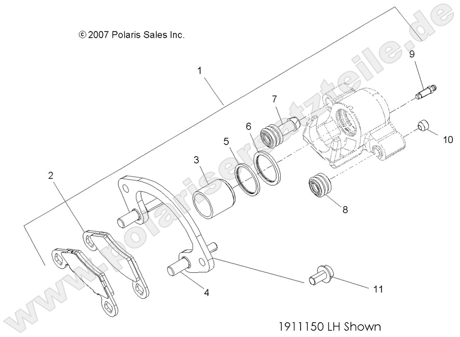 BRAKES, FRONT CALIPER BRAKES, FRONT CALIPER