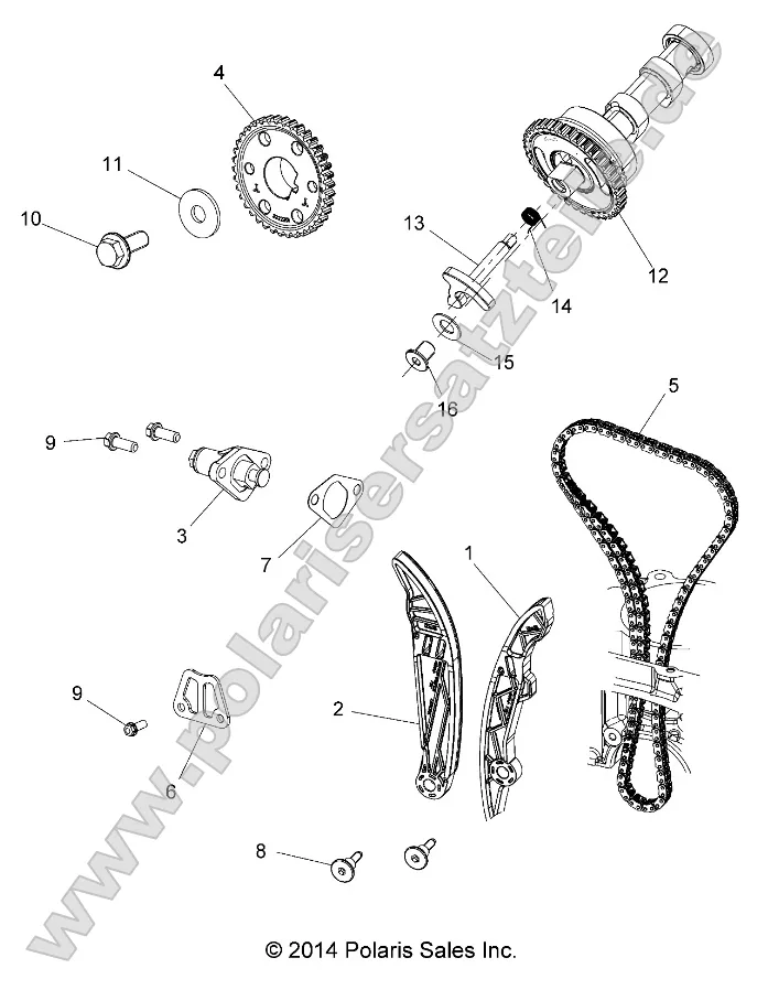 Engine, Cam Chain and Sprocket
