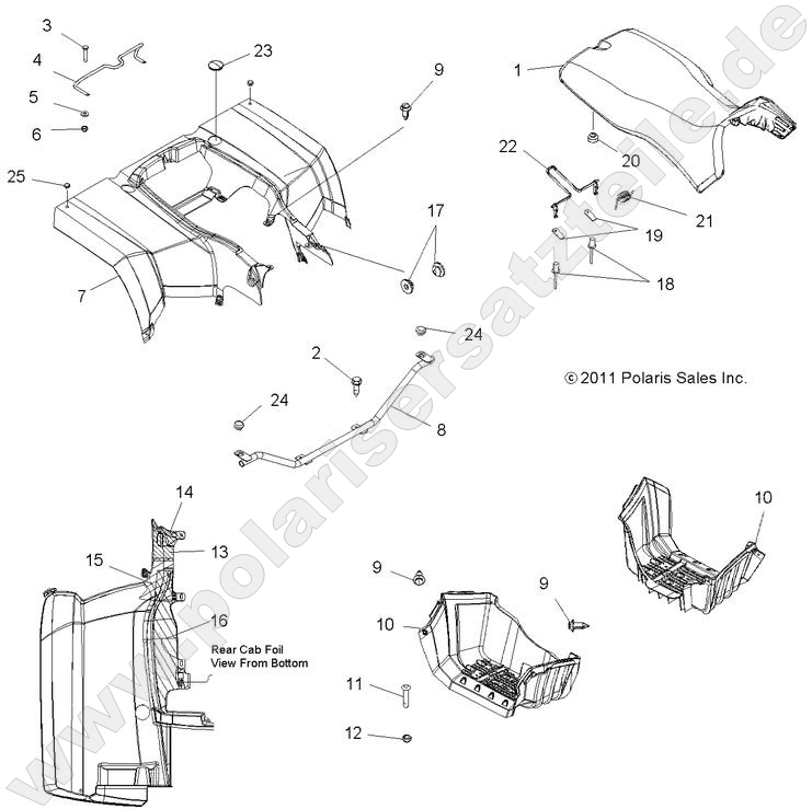 BODY, REAR CAB and SEAT BODY, REAR CAB and SEAT