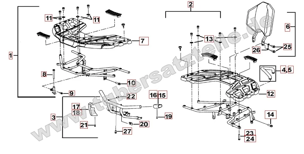 Gepäckträger Plastik