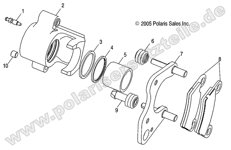 Brake Caliper, Front Brake Caliper, Front