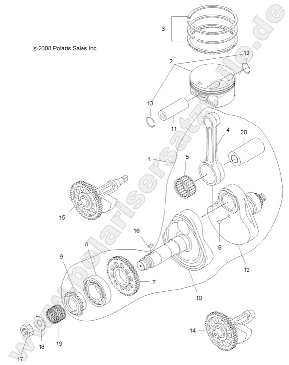 ENGINE, CRANKSHAFT and PISTON ENGINE, CRANKSHAFT and PISTON