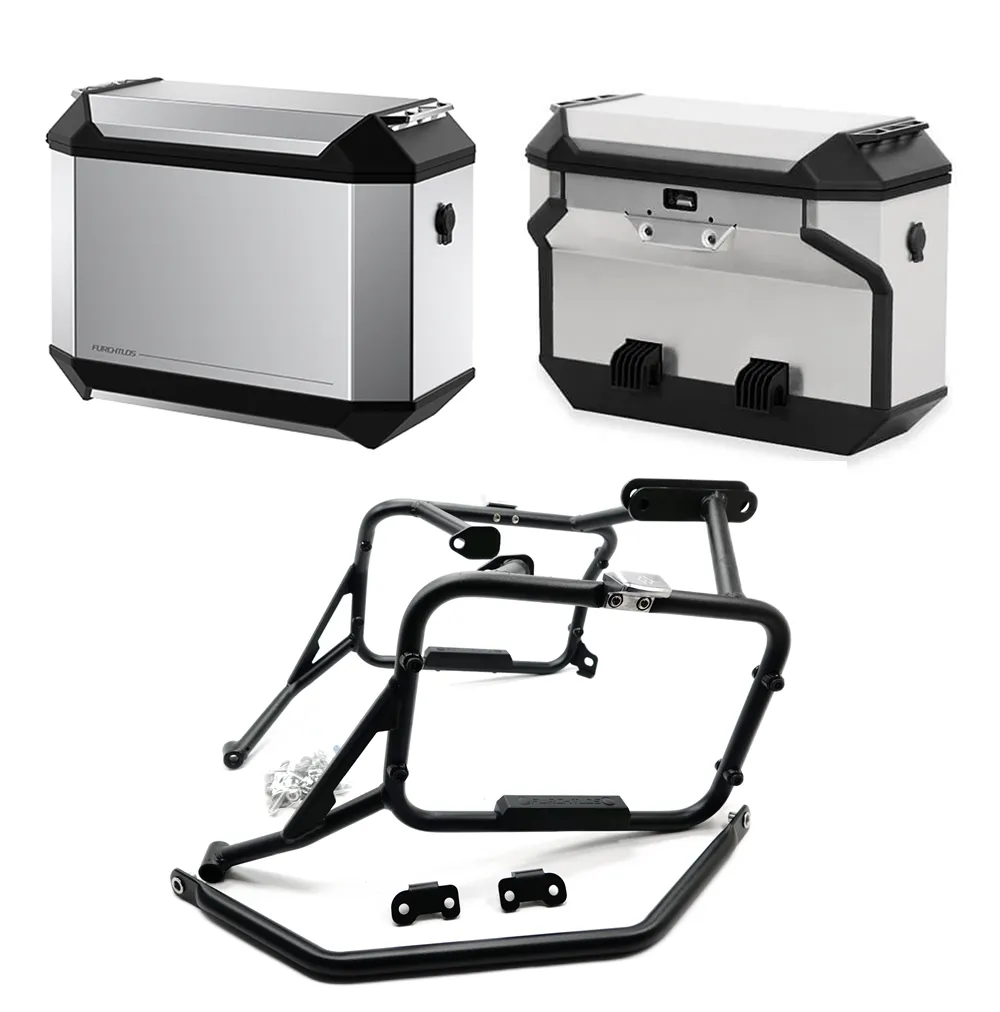 Furchtlos RANGER OFFSET Seitenkofferträger inkl. Seitenkoffer Set - KTM 790 Adventure 2021- / 890 Adventure