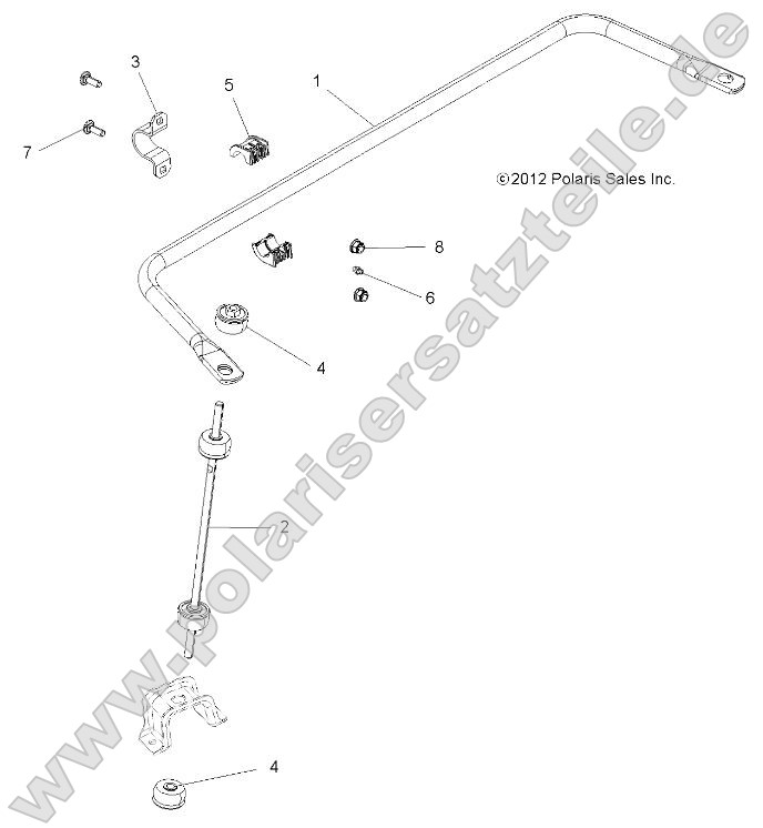 Suspension, Torsion Bar, Rear