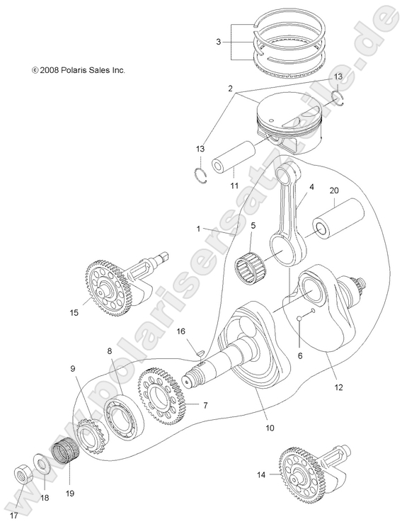 ENGINE, CRANKSHAFT and PISTON