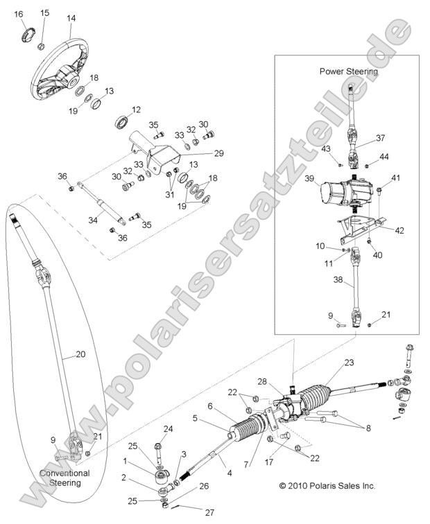 Steering, Steering Asm.