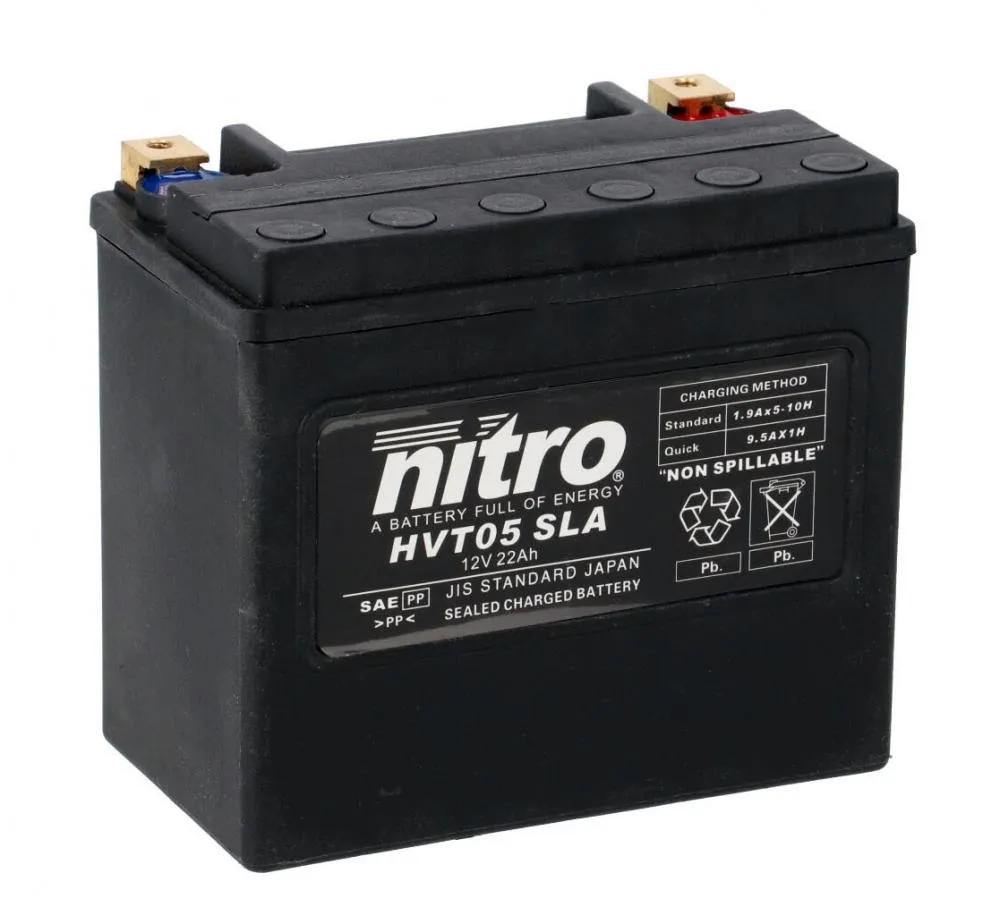 Nitro_HVT_05_SLA_AGM_Gel_Batterie_12V_22AH_325A___Einbaufertig_65911_YB16B_YB16_B_CX Nitro HVT 05 SLA AGM Gel Batterie 12V 22AH 325A - Einbaufertig (65911 YB16B YB16-B-CX)