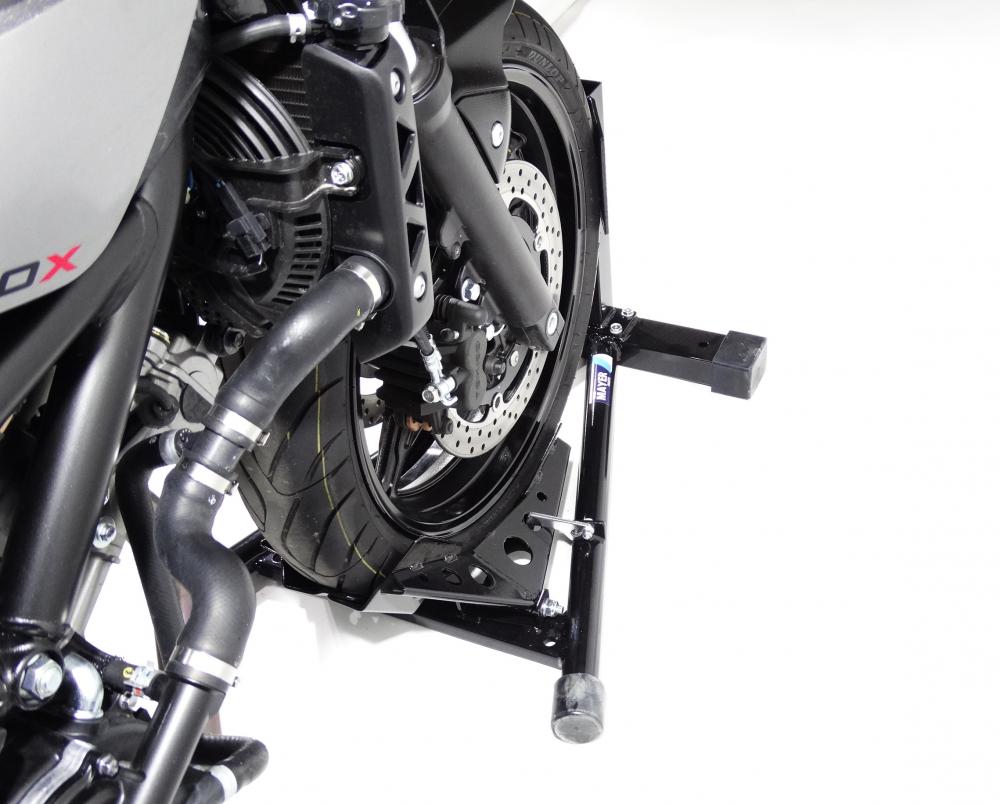 TMP Motorrad Vorderrad Transportständer Wippe 13" - 19" schwarz