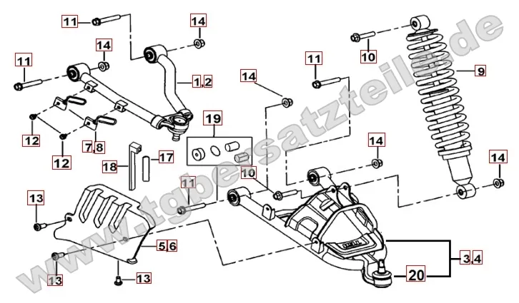 Federbein vorne Federbein vorne