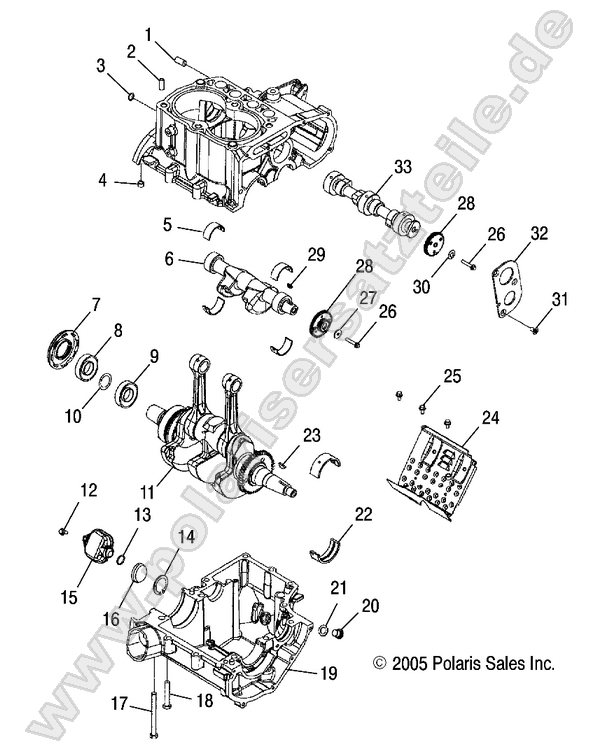 CRANKCASE and CRANKSHAFT