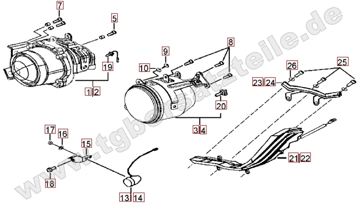 Scheinwerfer - Blinker vorne