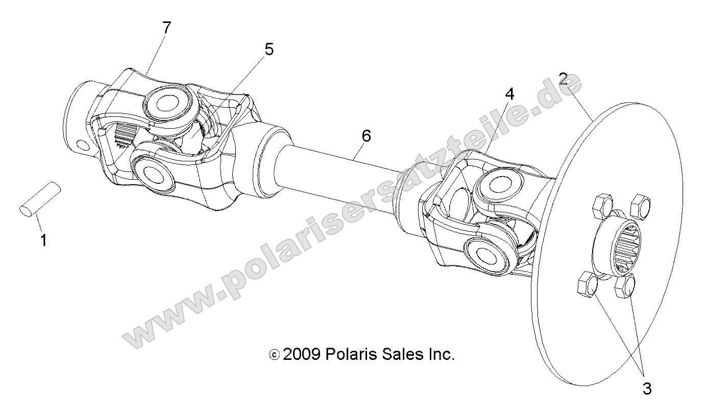 Drive Train, Rear Prop Shaft Drive Train, Rear Prop Shaft
