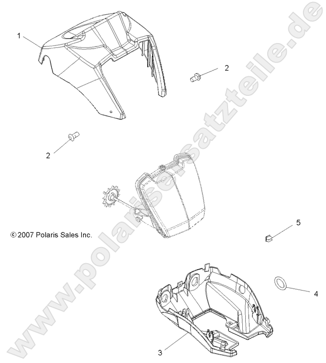 BODY, HEADLIGHT POD BODY, HEADLIGHT POD