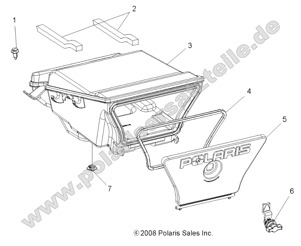 Body, Storage Box, Rear
