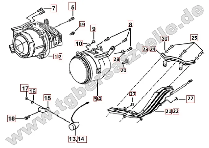 Scheinwerfer - Blinker vorne Scheinwerfer - Blinker vorne