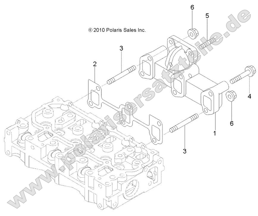 Engine, Exhaust Manifold