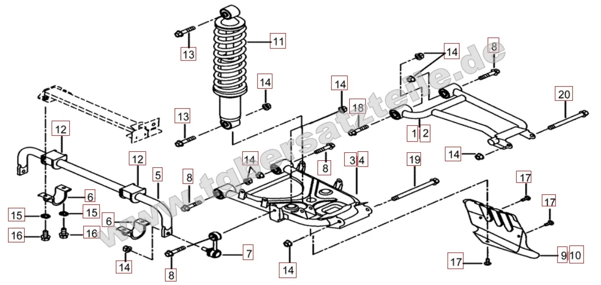 Federbein hinten Federbein hinten
