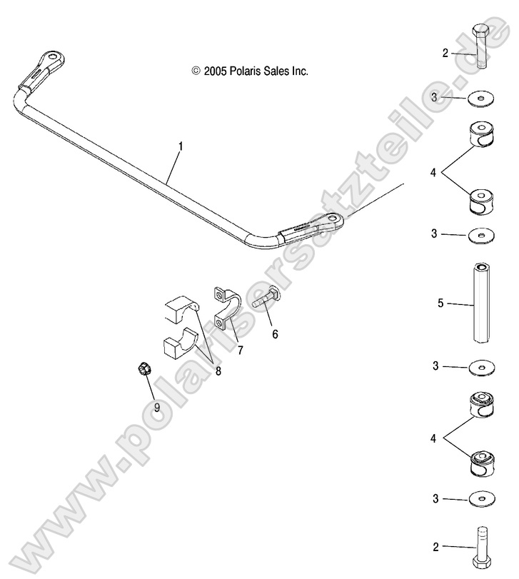 Stabilizer Bar, Rear Stabilizer Bar, Rear