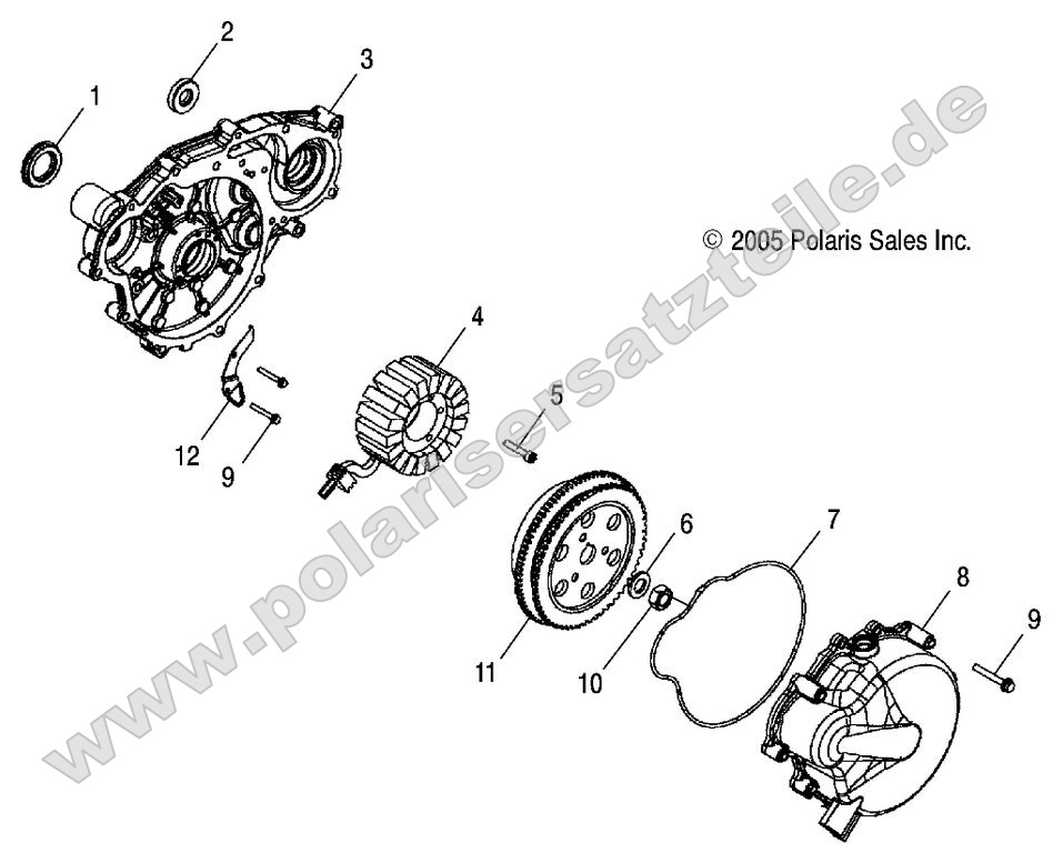 Engine, Stator and Flywheel
