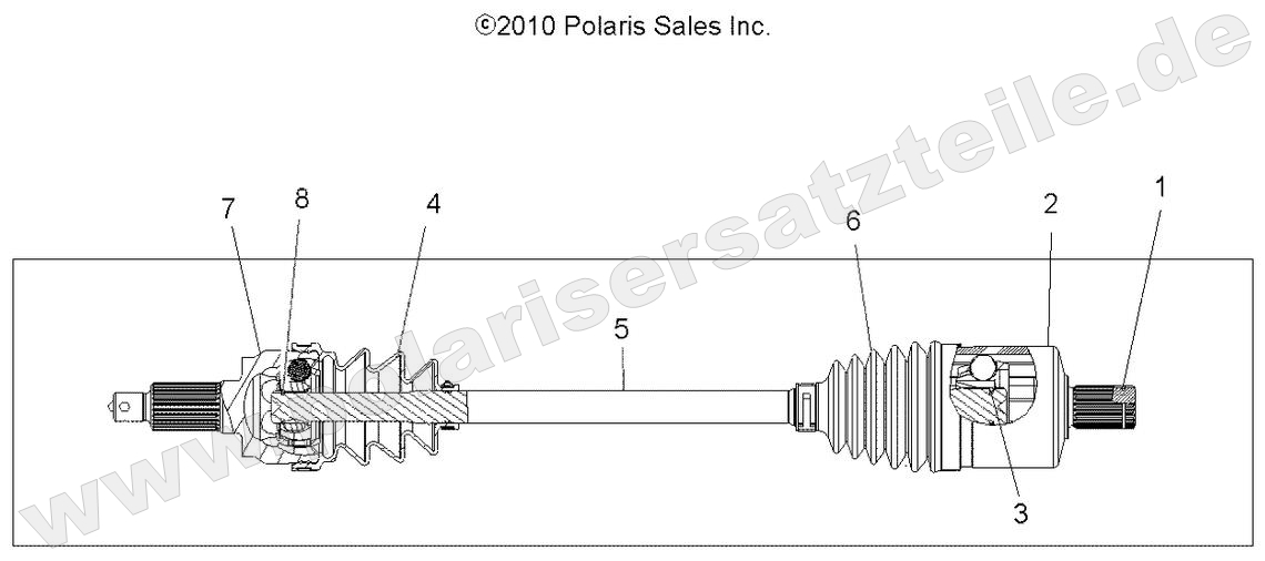 DRIVE TRAIN, DRIVE SHAFT, FRONT DRIVE TRAIN, DRIVE SHAFT, FRONT