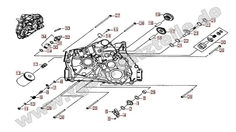 Motorgehäuse links (1)