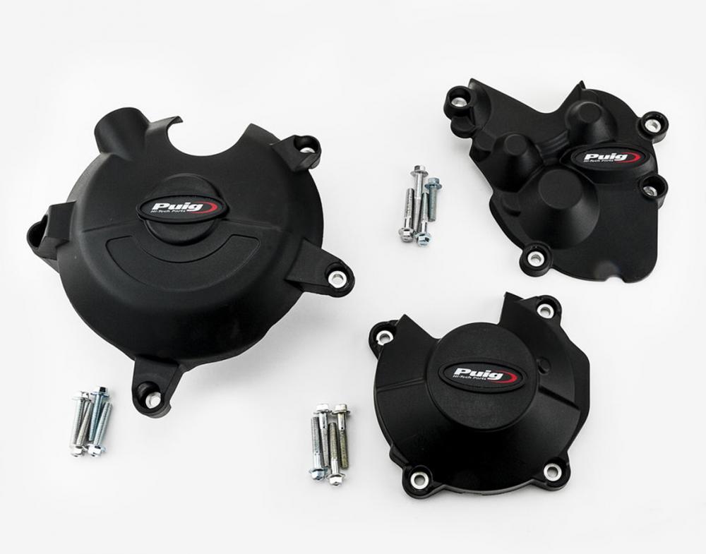 Puig Racing Motordeckelschutz Set - Kawasaki ZX-6R 2009-21 / ZX-6R 636 2013-17