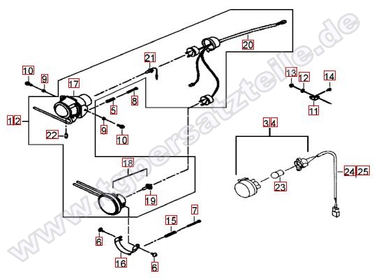 Scheinwerfer-Blinker vorne